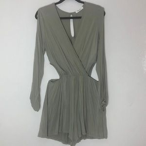 Romper with side cut-outs